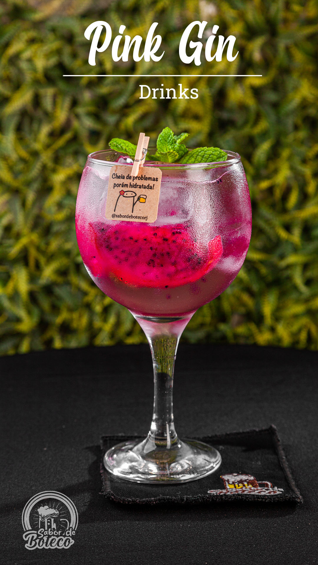 Pink gin